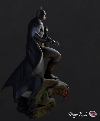 Batman DC COMICS Statue Kit modello resina 3D! UNPAINTED - Foto 3 di 4