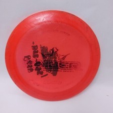 USED Dynamic Discs Lucid Raider 174g Red Distance Driver Golf Disc Good Inked