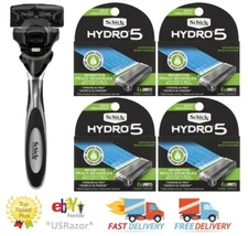 17 Schick Hydro5 Sense Sensitive Razor Blades 16 Refill Cartridges Shaver handle