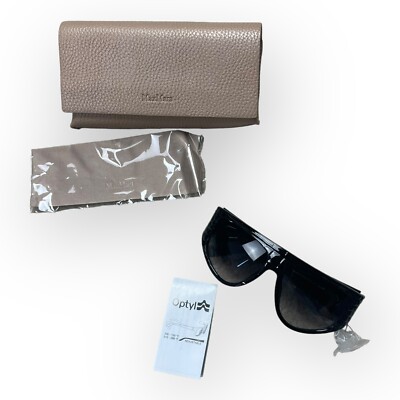 MaxMara Sunglasses MM LINDA 8079O Shiny Black Gradient Smoke  display picture 1
