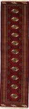 Hand-Knotted Wool Tribal Runner Rug Farmhouse Oriental Hallway Carpet 3X10 ft