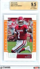 POP 1: Kyler Murray RC BGS 9.5: 2019 Score First Down Rookie Card Gisto /10