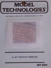 1/48 Model Technologies JET AIRCRAFT MIRRORS Photo Etch F-86, F-100, F-4..PE OOP