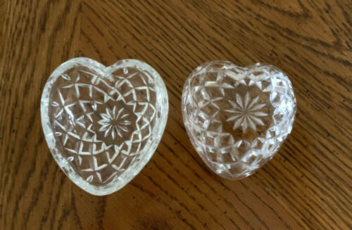 Vintage Cut Glass Heart-Shaped Trinket/Jewelry Box - Picture 2 of 2