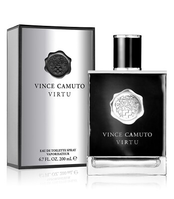 VINCE CAMUTO VIRTU Men Eau de Toilette Perfume Long Lasting Fragrance Gift 6.7oz