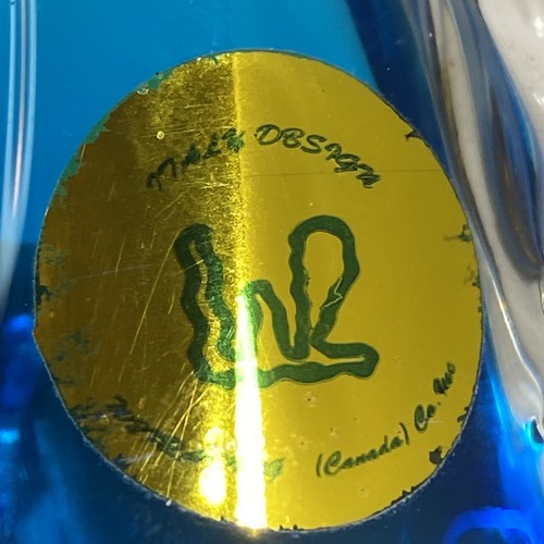 Blauer Klarglas Delphin Briefbeschwerer schön hergestellt von kanadischer Firma siehe Bild - Bild 5 von 7