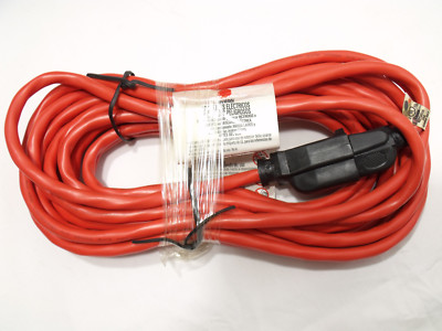 25' Orange Electrical Extension Cord AWG 16/3 SJTW 13A Light Duty Indoor Outdoor