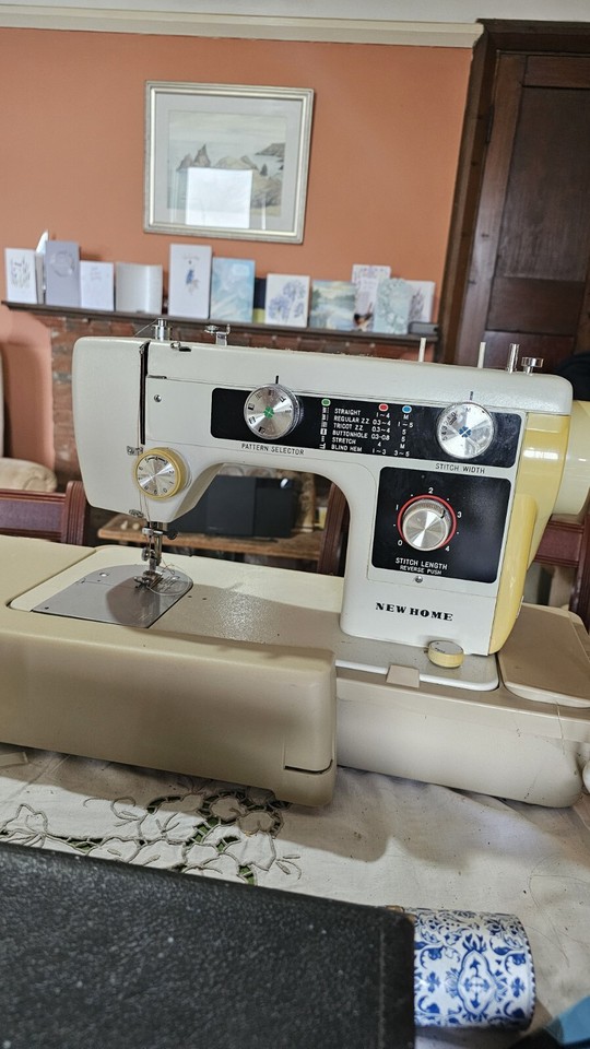 vintage new home sewing machine Model 632 With Foot Pedal & Case eBay