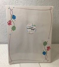 COMPUTER PAPER / BALLOON THEME / 40 SHEETS / GREENBRIER / NEW