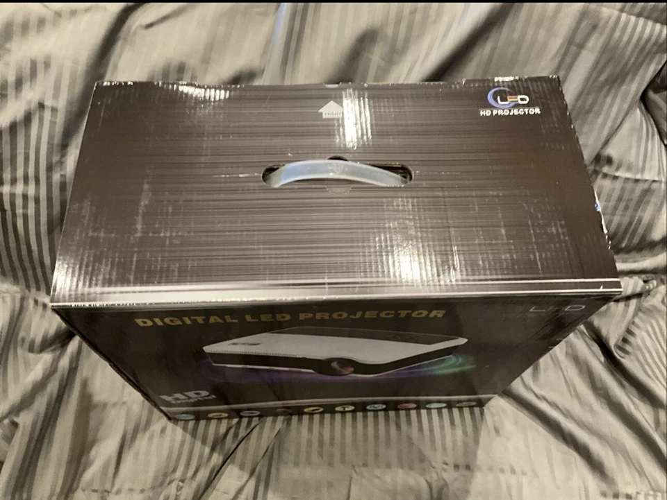 Digital LED Projector Android HD Image LCD HDMI VGA USB NEW - Image 3 of 4