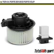 HVAC Heater Blower Motor & Resistor Kit for Kia Forte Forte5 Forte Koup Front
