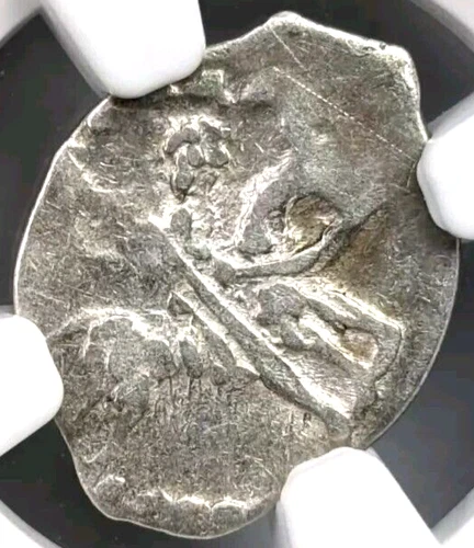 Ivan IV Vasilyevich The Terrible Russia NGC AU 50 Silver Kopek AD 1533-84 Tyrant