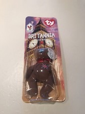 Britannia The Bear 1997 McDonalds Ty Beanie Baby Rare Errors OakBrook, Brand New