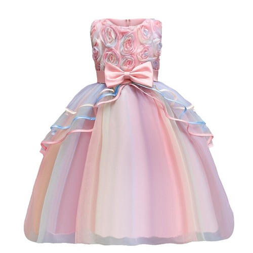 rainbow homecoming dresses Strapless Long Prom Dress, Rainbow Prom Dress cg20648 main image 0