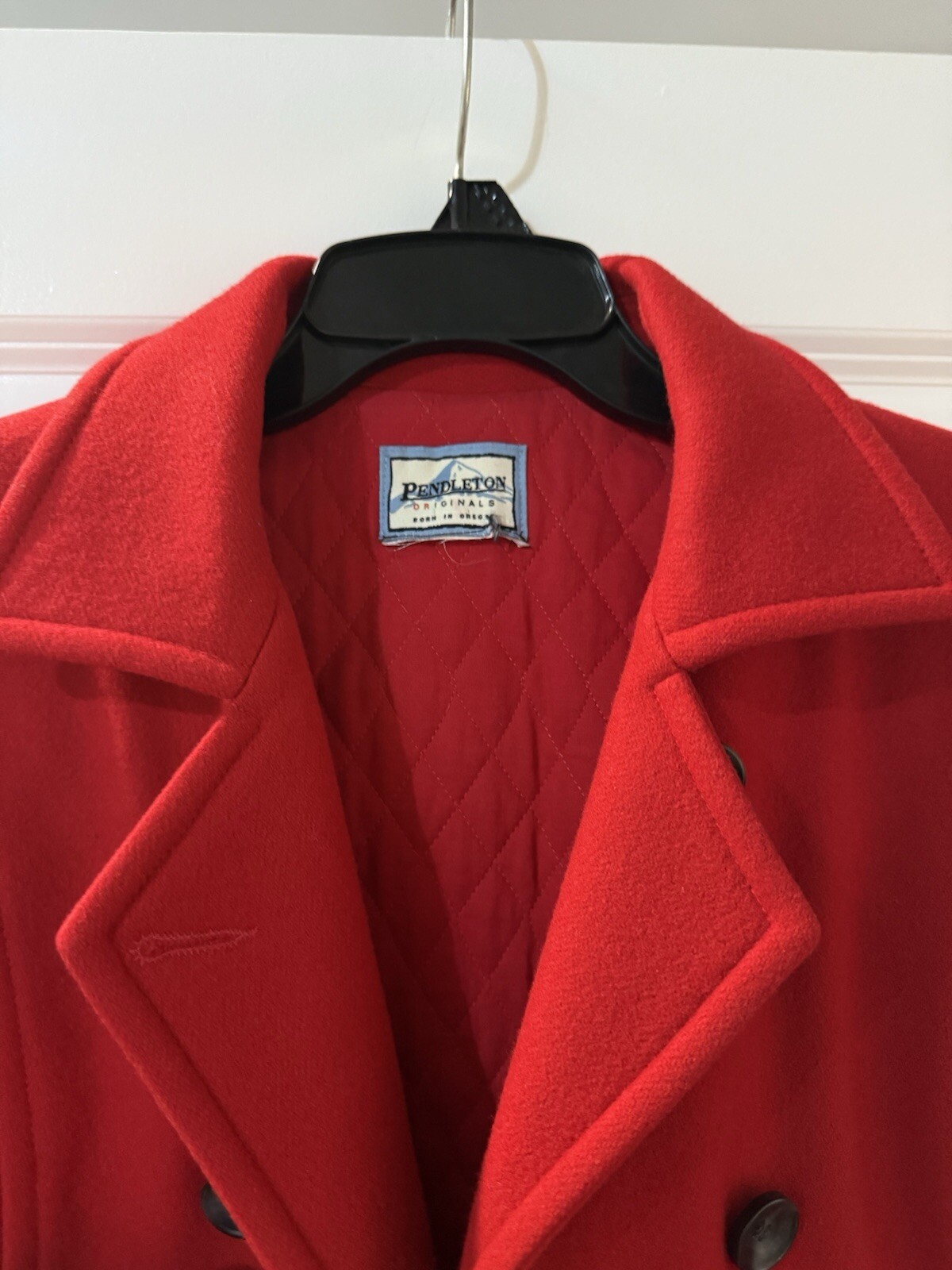 PENDLETON Originals Wool Red Double Breasted Coat… - image 8