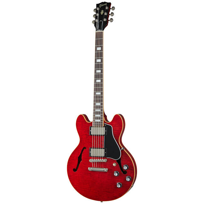 Электрогитара Gibson ES-339 Фигурная, вишневая в стиле шестидесятых, Электрогитара NEU