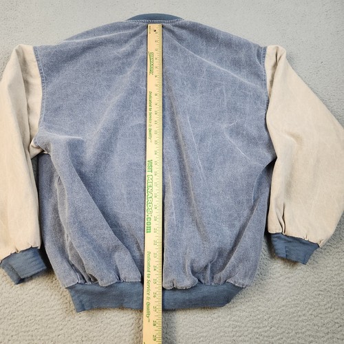 VTG 90s Bomber Jacket Mens Extra Large MAD ABOUT YOU Cast Crew Promo TV WEHT 25 - Picture 10 of 10