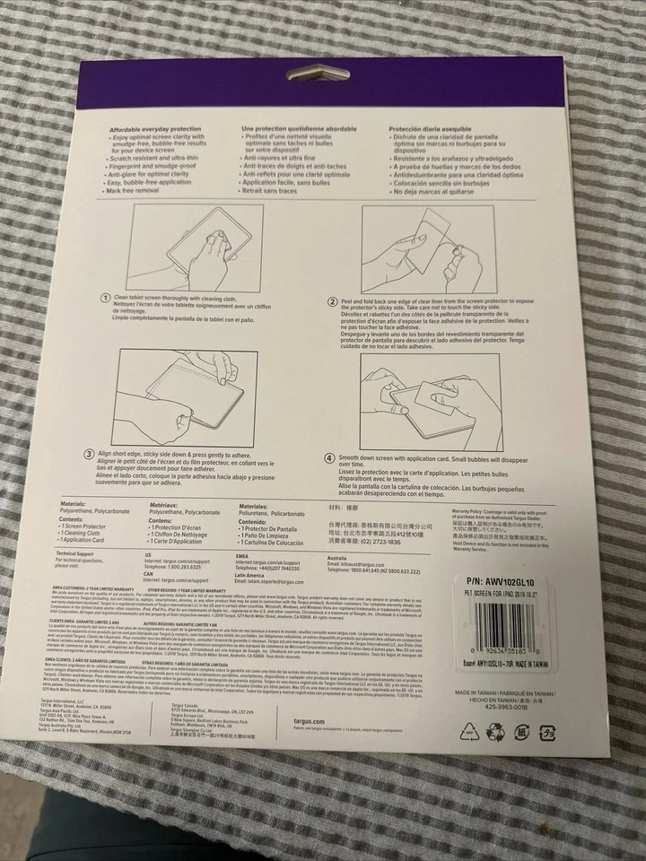 Targus Scratch-Resistant Screen Protector For Ipad (7Th/8th Gen.) 10.2-Inch - Image 2 of 4