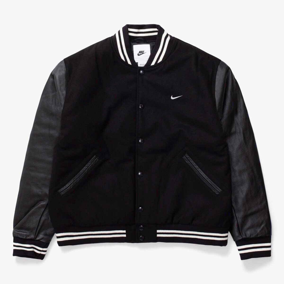 $500 Men's Size M NIKE AUTHENTICS MEN'S VARSITY JACKET $500 Men's Size M NIKE AUTHENTICS MEN'S VARSITY JACKET