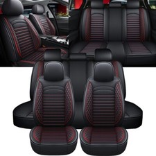 For Toyota Tacoma Leather Car Seat Cover 5-seats Front Rear Protectors Cushion