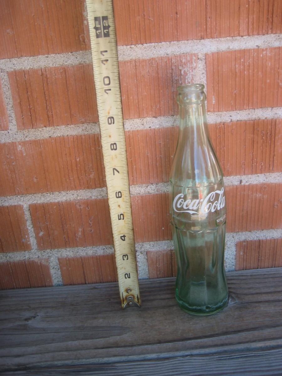 1970s Vintage 9 3/4" ht. WICHITA FALLS, TEXAS ** Coca Cola Coke Glass  Bottle USA