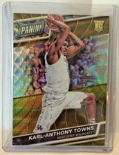 Karl-Anthony Towns 2016 Panini The National VIP GOLD Prizm Refractor RC #'d 6/10