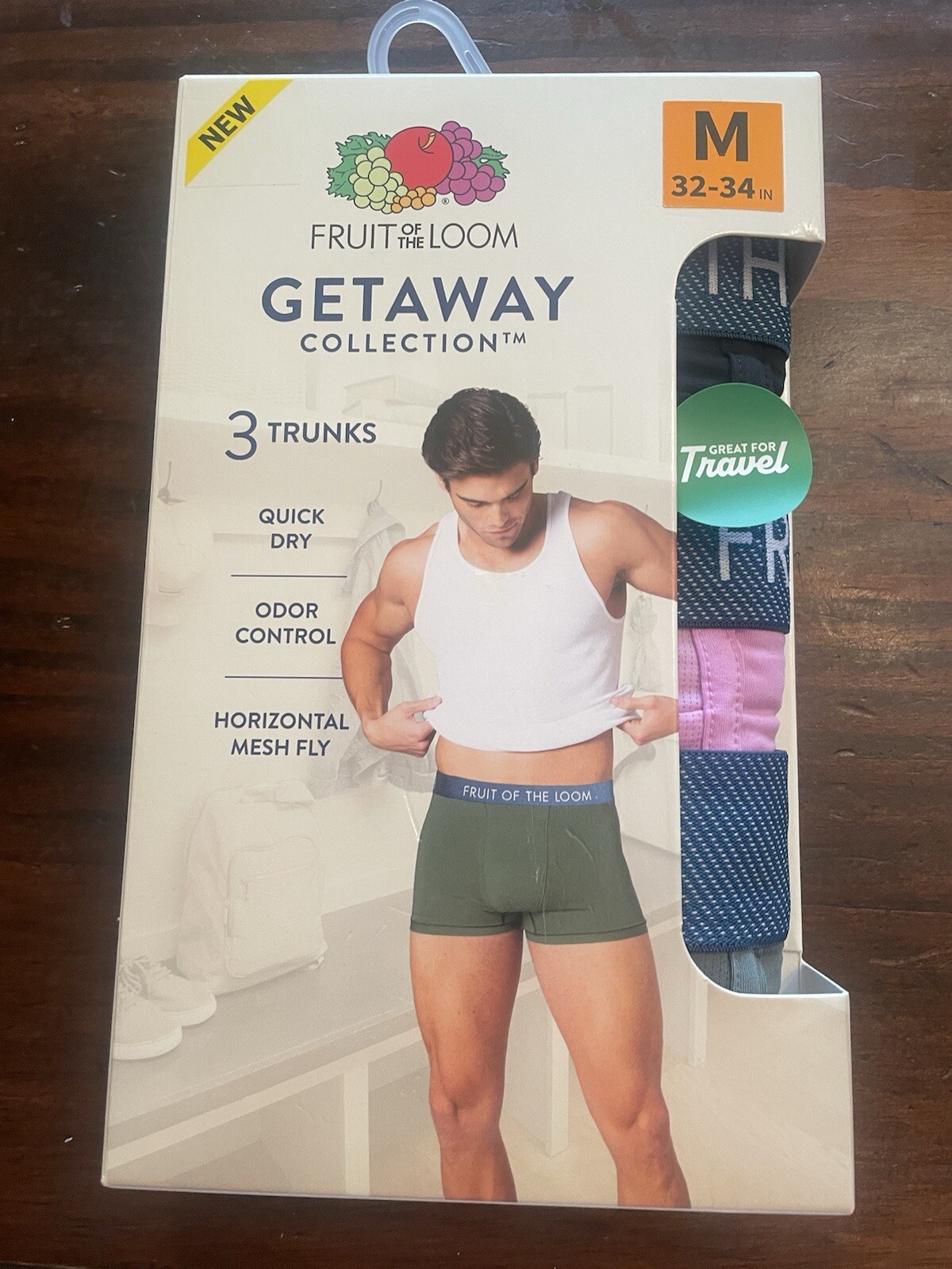 Fruit Of The Loom Getaway Collection Trunk/Boxer Briefs 3Pack Mens
