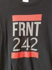 FRONT 242 VINTAGE BLACK T-SHIRT ° FRNT 242 ° SIZE LARGE - RARE