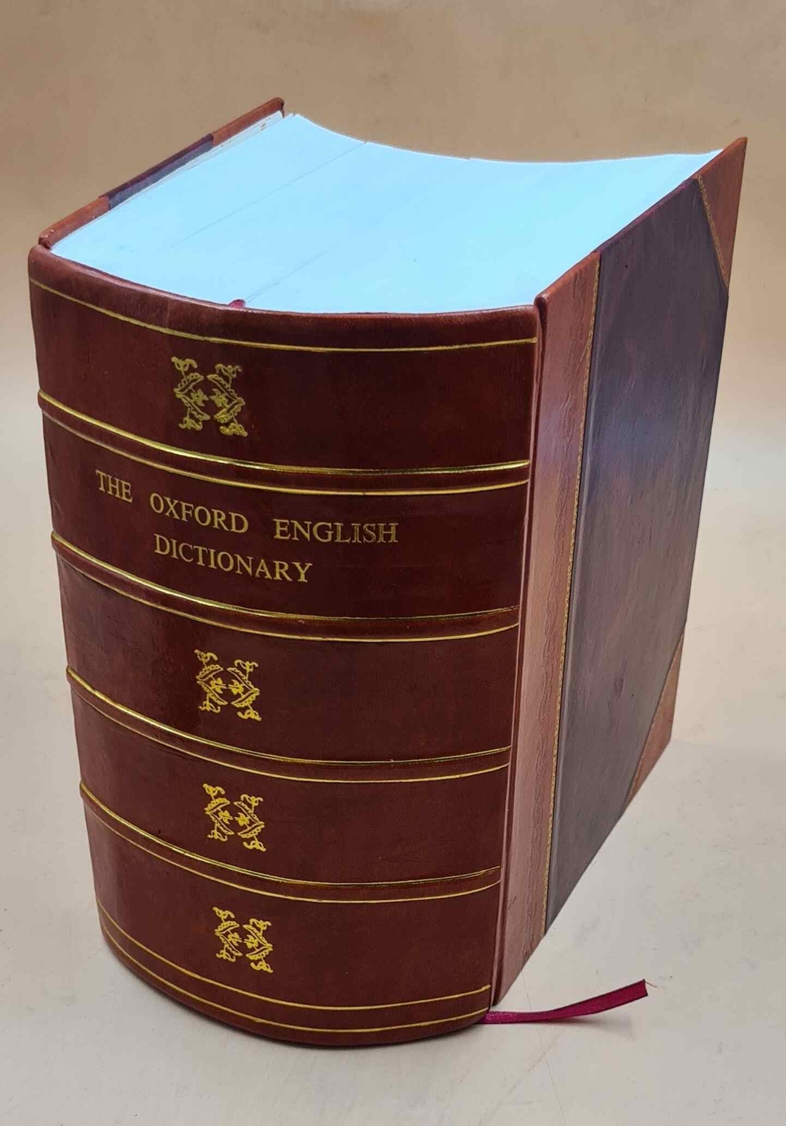 Vintage Oxford English Dictionary 3rd Edition 1923 Leather Bound N.A.
