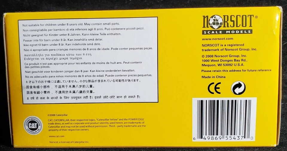 NIB Cat 163H Motor Road Grader Norscot Caterpillar 1:87 AT WORK. Our u789 - Image 3 of 4