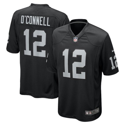 Las Vegas Raiders Aidan O'Connell #12 Nike Men's Black Official NFL Game Jersey