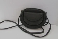 ILI New York Black leather mini Crossbody belt travel handbag NWOT