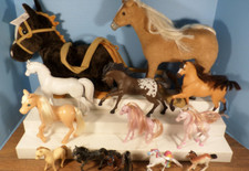 Toy Horse Lot  13 Toy Figurines  Vintage  Current 