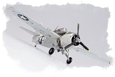 HobbyBoss Easy Build FM-1 Wildcat Fighter - Plastic Model Airplane Kit - 1/72