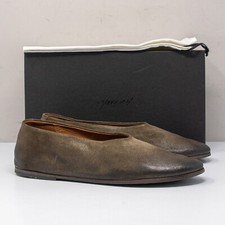 Marsèll Coltellaccio Khaki Green Suede Flats, Size 39 (9 US)