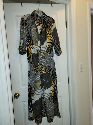 abstract print shirt dress Women's Belted Modal Shirt Dress in Abstract Floral Print