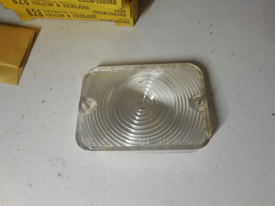 4) Lente de lâmpada de estacionamento 828 C2DB-13208B para 1962 Ford Falcon Fairlane - Imagem 3 de 4