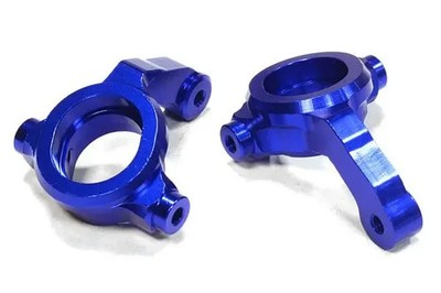 Integy Associated RC10 B5-M Front Suspension Aluminum Blue Hub Carriers Knuckles