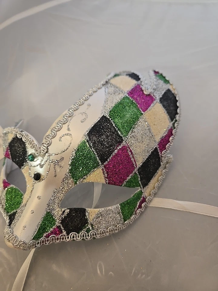 Jester New Masquerade Mask Venetian Costume Ball Prom Halloween Costume Cosplay - Image 2 of 4