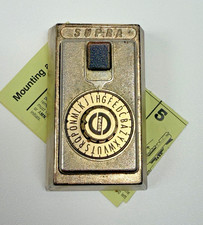 Vintage SUPRA Letter Dial Combination Key Lock Box Brass Housing