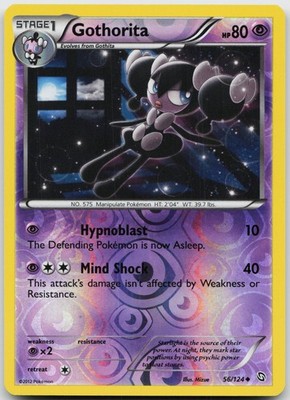 Gothorita 56/124 Uncommon Dragons Exalted Pokemon Reverse Holo Near Mint