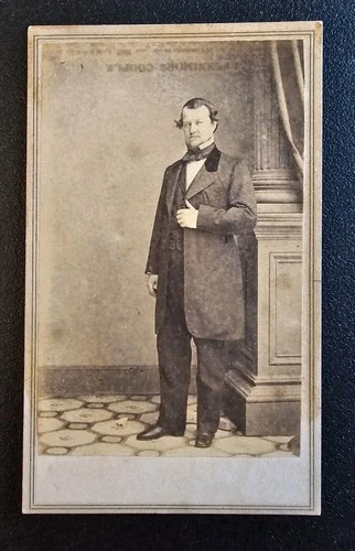 CDV Civil War CSA Confederate General Gustavus Woodson Smith - Brady Photo