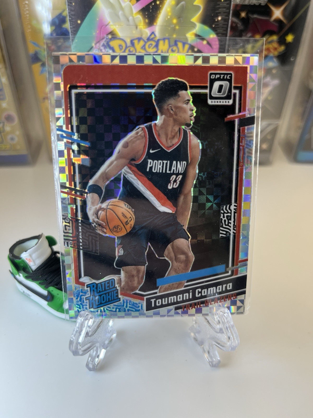 2023-24 Optic Checkerboard 204 Toumani Camara Rookie SSP Portland Trailblazers