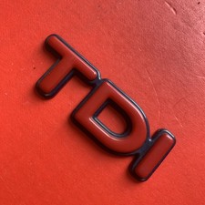 Original Occasion FORD TDI RED BOOT BADGE Emblème Arrière Numéro de Pièce 1232570 6cmx2cm 