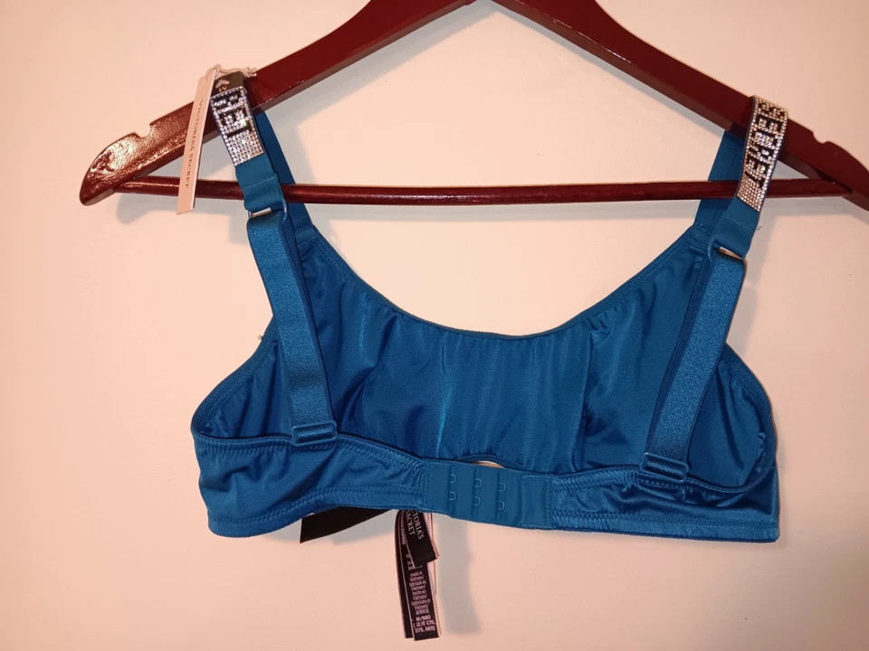Victoria Secret Very Sexy Adjustable Bling Strap Bralette Blue Size Medium NWT B - Image 2 of 4