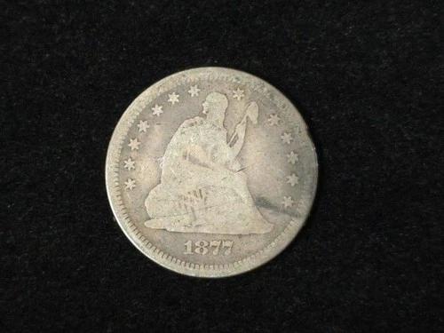 1877-S Liberty Seated Silver Quarter Good+ 40120