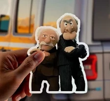 STATLER WALDORF 2.5” Inch Cranky Hecklers Muppet Show Vinyl Sticker Decal