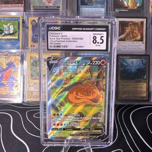 Pokémon Charizard V Promo SWSH260 Sword & Shield Holo CGC 8.5 Dragon Card