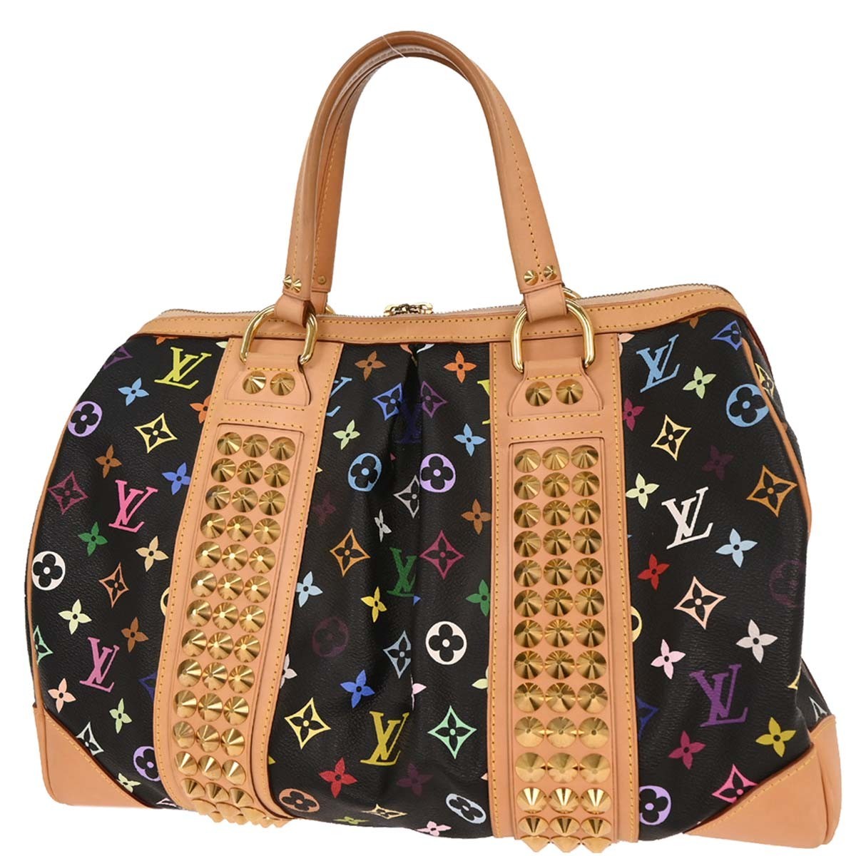 Louis Vuitton Black Multicolor Courtney GM Handbag M40261 CA0190