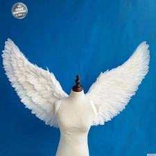 White Angel Feather Wings Set   Halo  Wand for Kids and Adults Cosplay
